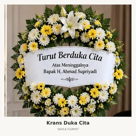 Krans Bunga Duka Rejasari